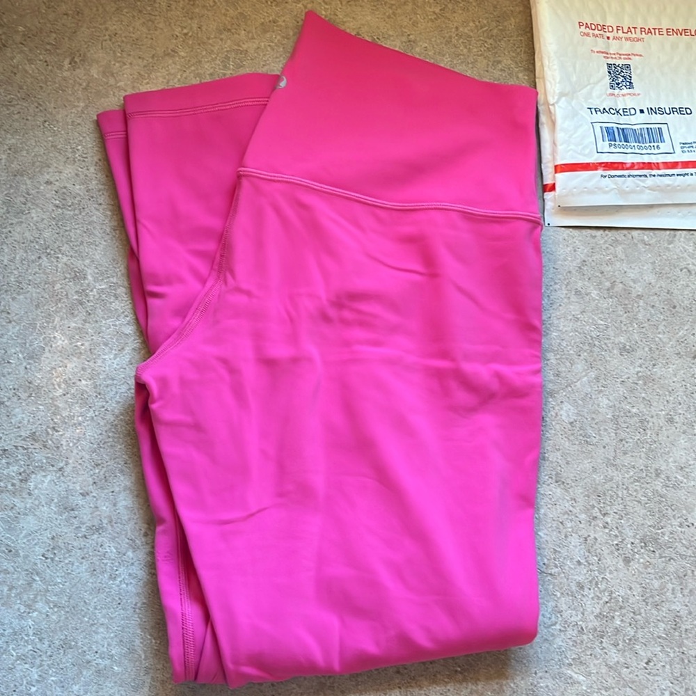 Lululemon Pink Align 12 Double Lined